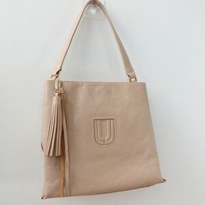 Short Leather Shoulder‎ Bag Ivory Tassel Logo Italian Beige Core U BY UNGARO